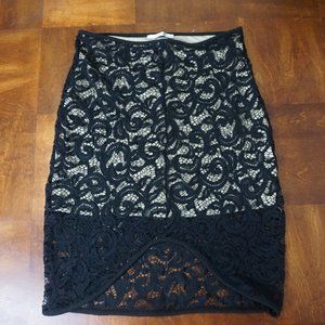 Black Lace Skirt